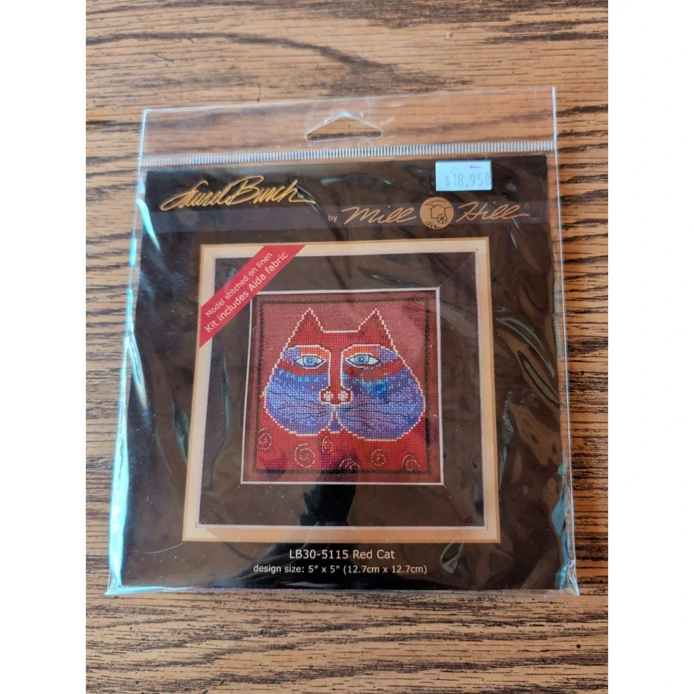 New Mill Hill Kit‎ Laurel Burch Beaded LB30-5115 Red Cat